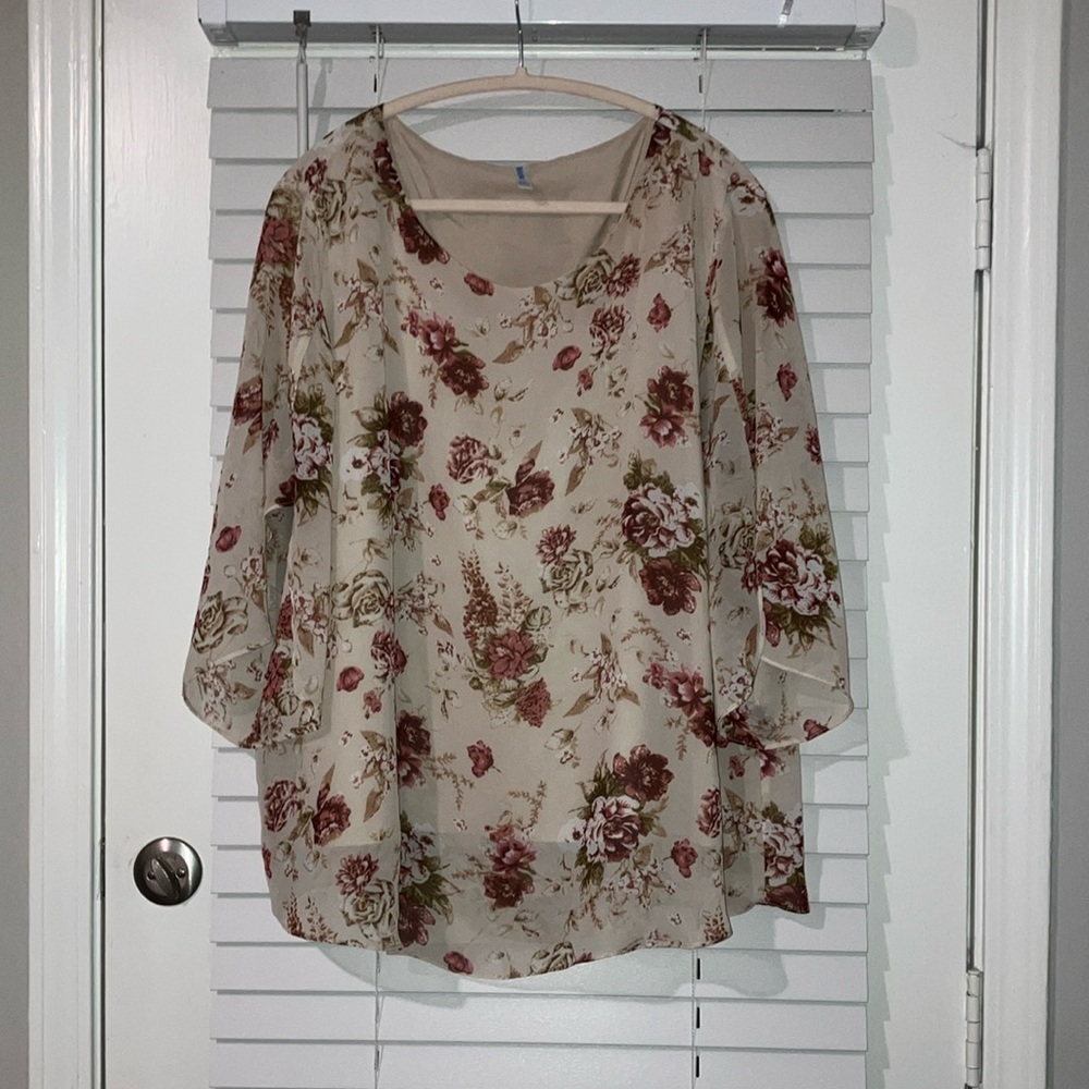 EUC Floral Top
